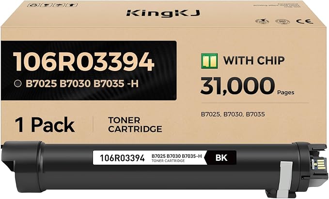 VersaLink B7025 B7030 B7035 106R03394 Black High Capacity Toner Cartridge by KingKJInkToner
