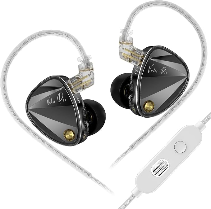 KZ Vader Pro in-Ear Monitors Gaming Earbuds, Triple Dynamic Driver IEM by KZ