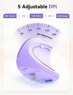 TECKNET Ergonomic Mouse, 4800 DPI Wireless Vertical Mouse - Image 3