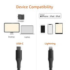 Amazon Basics USB-2.0 Type C to Lightning Cable, 10 ft - Image 2