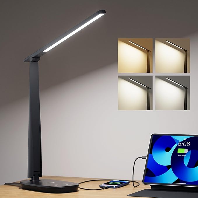 Honeywell Desk Lamp for Home Office, Dimmable LED Desk Light by HoneywellAirComfort