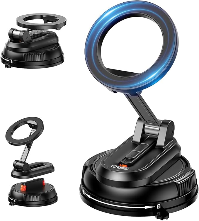Magnetic Car Phone Holder, 360° Rotation Strong Suction Car Phone Mount by XOSimpleisBeauty