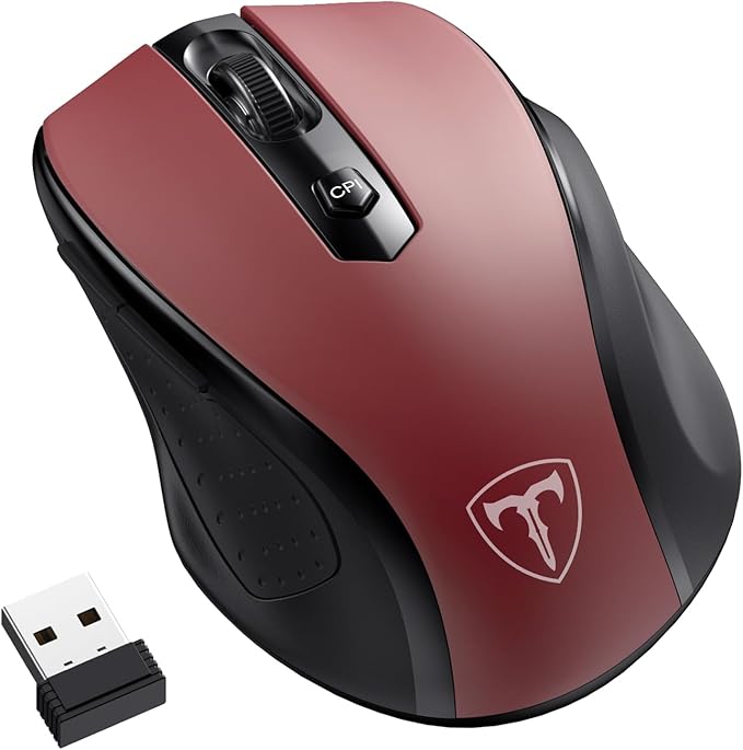 Wireless Mouse, D-09 Computer Mouse USB Cordless Mice by HOTWEEMS