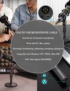 DUKABEL USB Microphone Cable, Upgraded XLR to USB-A Cable - Image 9