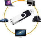 2 Pack 64GB USB Flash Drive USB 2.0 Thumb Drives Jump Drive Fold Storage Memory - Image 2