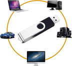 2 Pack 32GB USB Flash Drive USB 2.0 Thumb Drives Jump Drive Fold Storage Memory - Image 2
