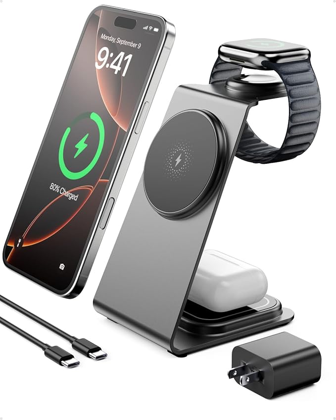 Intoval 3 in 1 Wireless Charging Station by Intoval