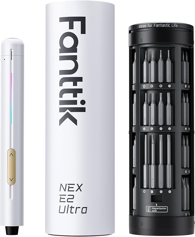 Fanttik E2 Ultra Mini Electric Screwdriver, Cordless Screwdriver, Max 0.6N.m by FANTTIK%C2%AE