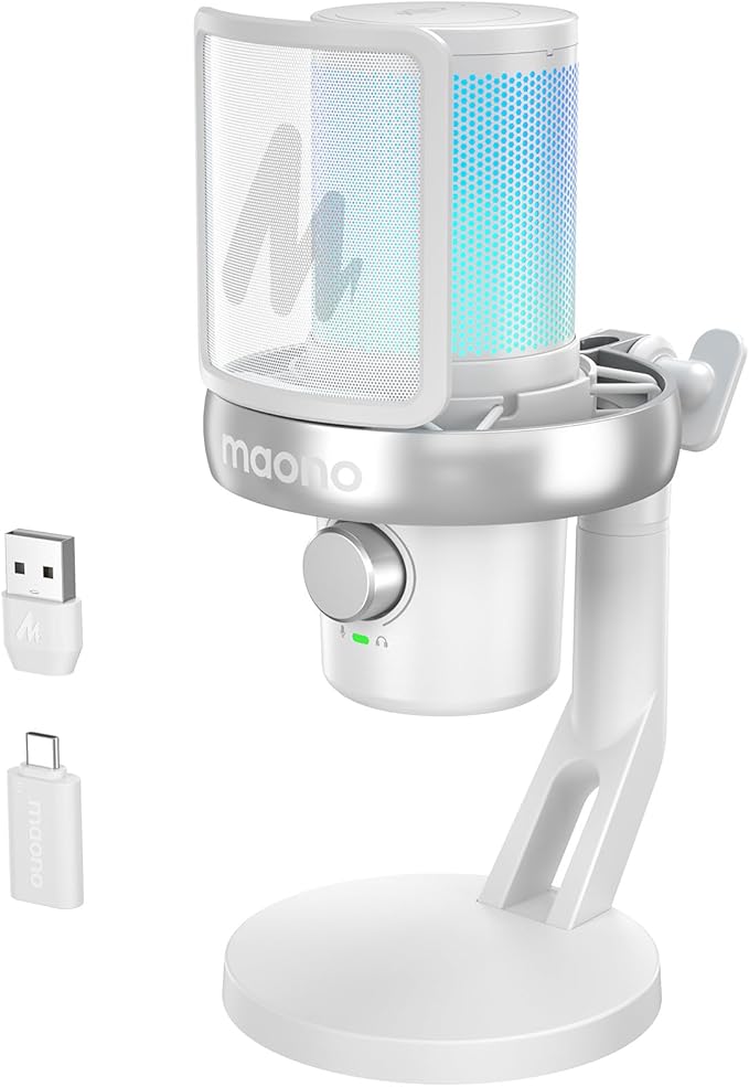 MAONO Wireless Microphone for PC, Condenser USB Mic by MAONO