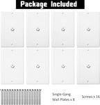 1-Port TV Cable Wall Jack F Connector Coax Video Jack Single Gang Wall Plates - Image 5