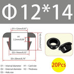 Qrity 20 PCS Rubber Grommets Cable Railing, Car Grommet, Cable Railing - Image 2