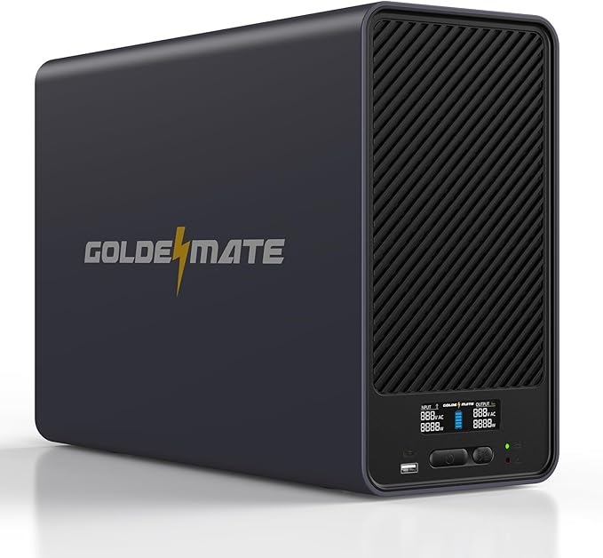 GOLDENMATE 1500VA/1000W Lithium UPS Battery Backup and Surge Protector by GOLDENMATE