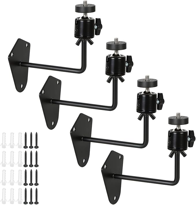 4-Pcs Camera Wall Mount Bracket, 360 Camera Mount by Unknown