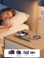 Travel Essentials, Upgraded 3 in 2 USB C Cable - Image 2