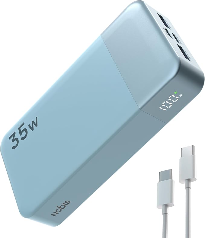 NOBIS Portable Charger, 20000mAh Power Bank, 35W Power Bank Fast Charging by NobisPowerbank