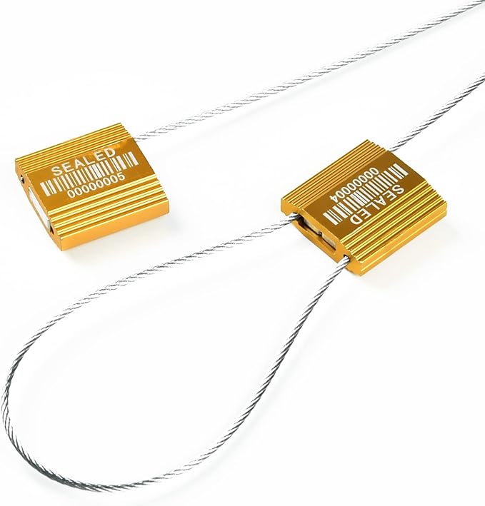 50 Yellow High Security Cable Seals by LeadSeals