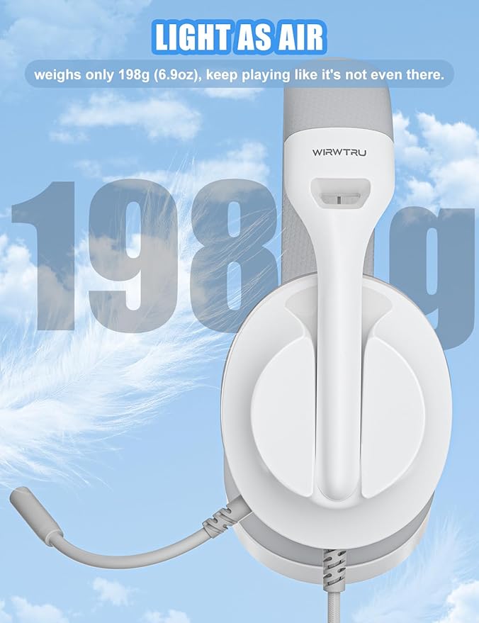 S30 Gaming Headset with Microphone, 198g Lightweight Design, Wired Gaming - Image 2