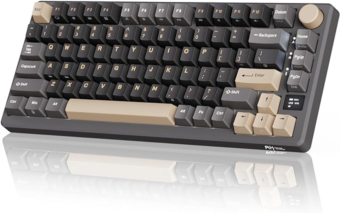 RK ROYAL KLUDGE M75 Wireless Mechanical Keyboard 2.4Ghz/BT5.1/USB-C Gaming by RKROYALKLUDGE