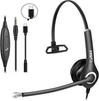 Callez Wired Computer Headset, 3.5mm/USB-C Headset by Callez