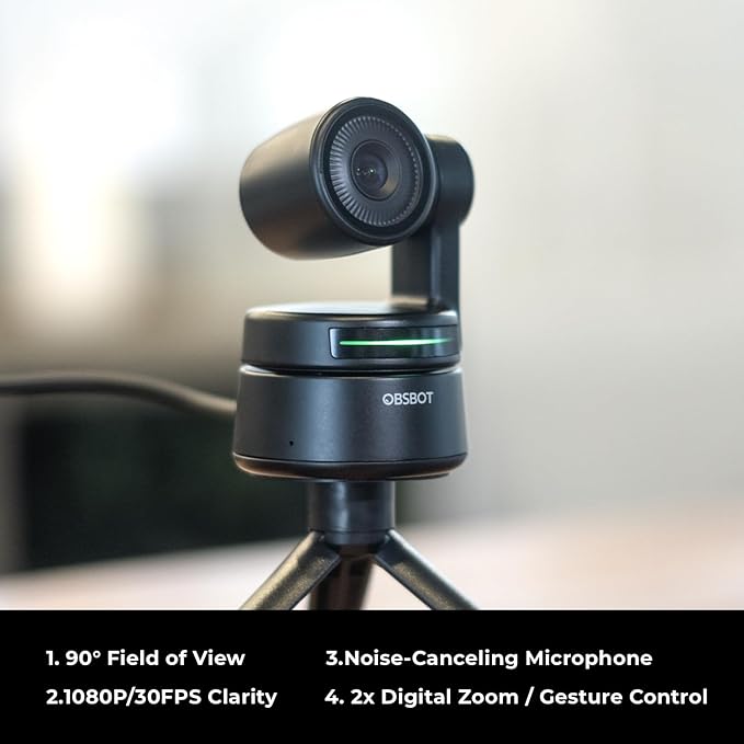 OBSBOT Tiny 1080P PTZ Webcam - Image 6