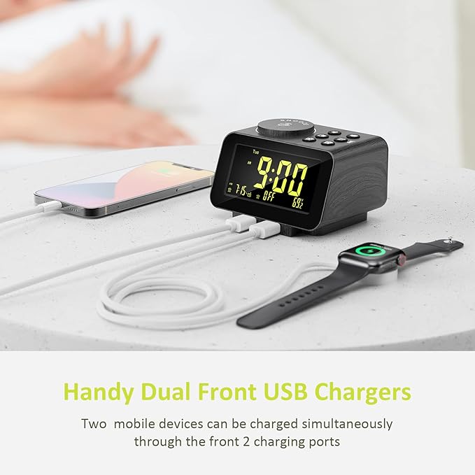 uscce Alarm Clock Radio for Bedroom - Image 7