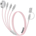 4-in-2 Charging Cable for Apple Watch Charger/Samsung/iPhone Charger, by HitfineLLC