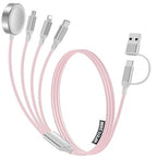 4-in-2 Charging Cable for Apple Watch Charger/Samsung/iPhone Charger, by HitfineLLC