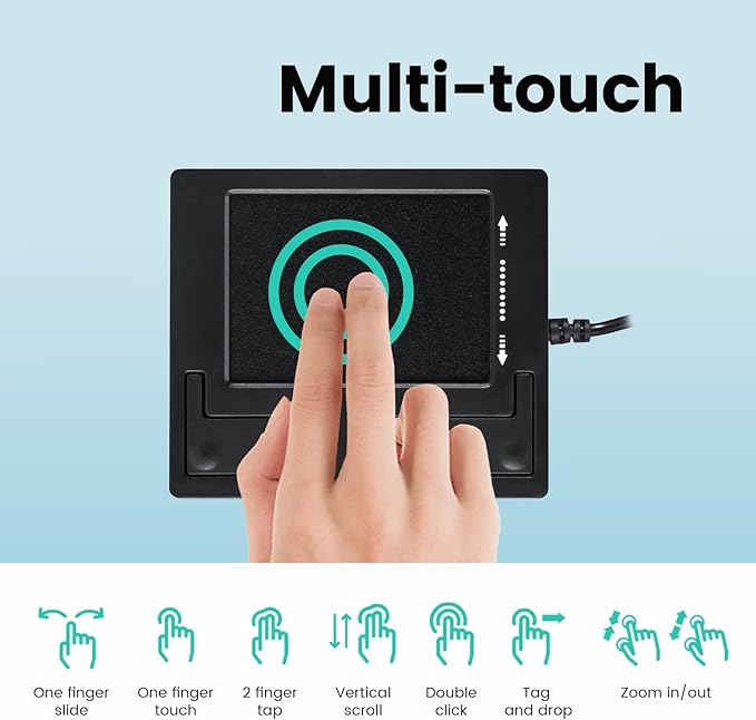 Perixx PERIPAD-501 Wired USB Touchpad, Portable Trackpad - Image 2