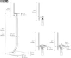 FITUEYES Design Adjustable Speaker Stands Pair - Image 9