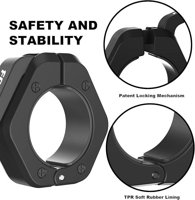 Magnetic Barbell Clamps 2 Inch Olympic – Quick Release Barbell Collars - Image 3