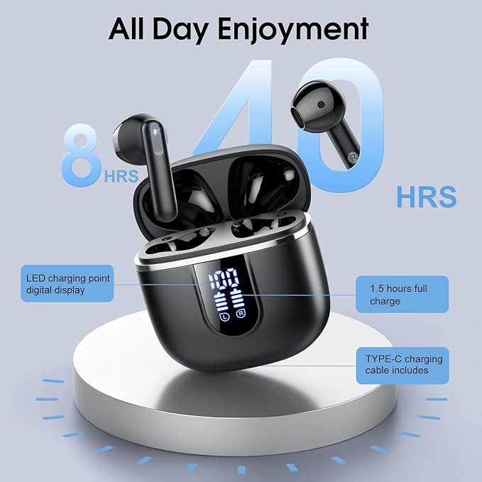 Wireless Earbuds, 2025 Bluetooth 5.4 Headphones - Image 4