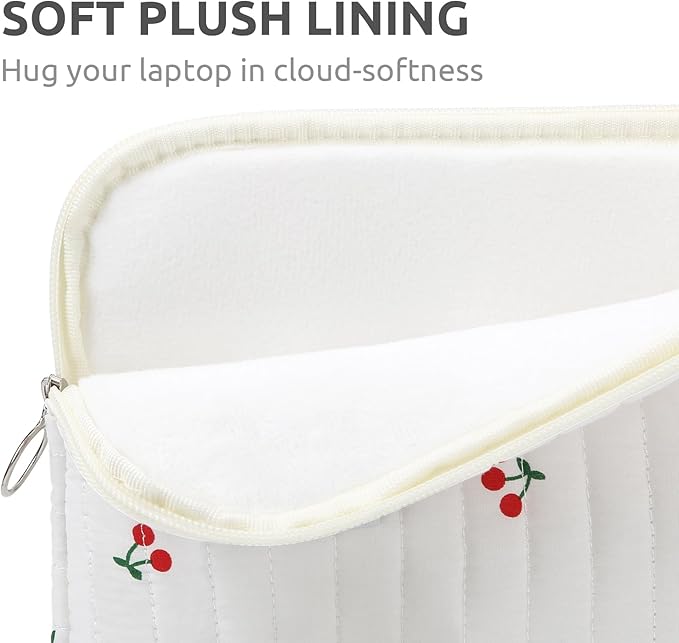 Puffy Laptop Sleeve 13-15.6 Inch Cute Quilted Laptop Protective Case Padded - Image 4