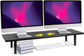 Across-Star Dual-Monitor-Stand-Riser-For-Desk Adjustable Length 32-40 by Acorss-Star