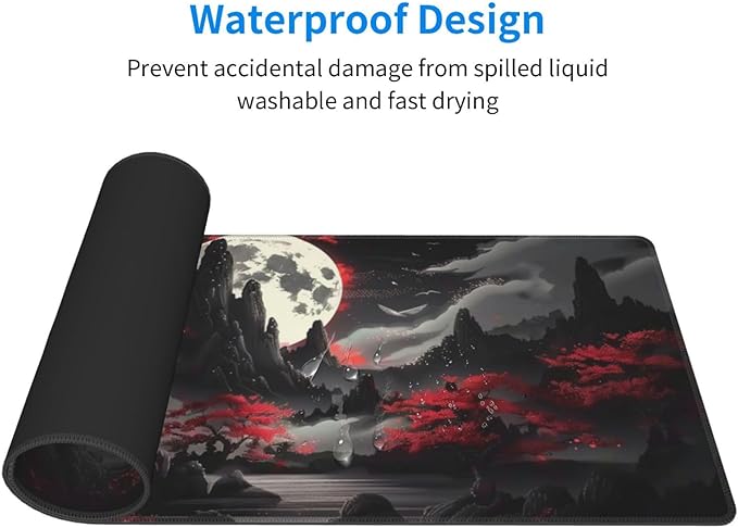 Extended Gaming Mouse Pad, Large Desk Mat XL Anime Mouse Pad Waterproof - Image 3