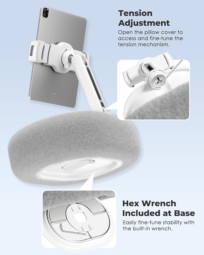 Viozon Tablet Pillow Stand, Kindle Pillow Stand, Compatible - Image 6