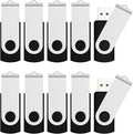 JUANWE 8GB USB Flash Drive 10 Packs, Bulk USB Sticks 2.0 Mutipack Metal Thumb by JUANWE
