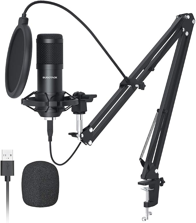 SUDOTACK USB Condenser Podcast Microphone by SUDOTACK