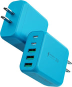 USB C Charger Block, Type C Charger Fast Charging, 50W 5-Port USB Wall Charger by EIZLXQ