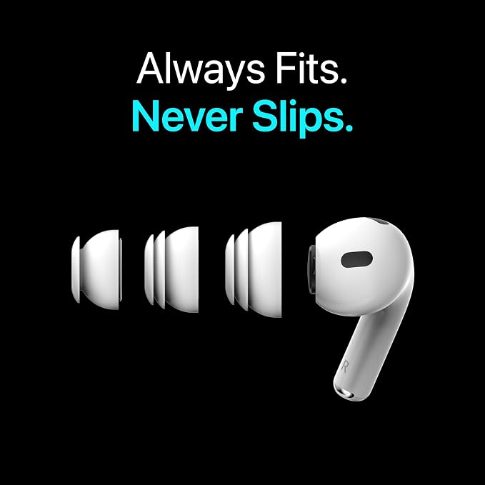 Premium Multi-Flange Eartips for AirPods Pro 1&2 – Always Fits, Never Slips - Image 2