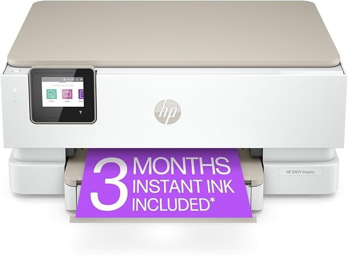 HP ENVY Inspire 7255e Wireless Color Thermal Inkjet Printer, Easy setup by HP