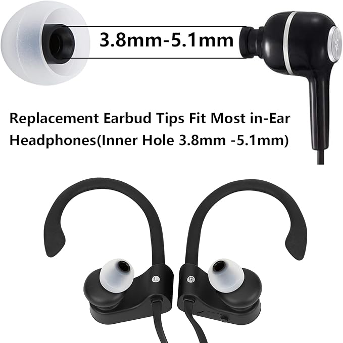Silicone Replacement Earbud Tips Earbud Covers Fit - Image 3