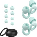 Ear Plugs for Sleeping, 2 Pairs of Reusable Earplugs for Noise Reduction by JUSTRVN
