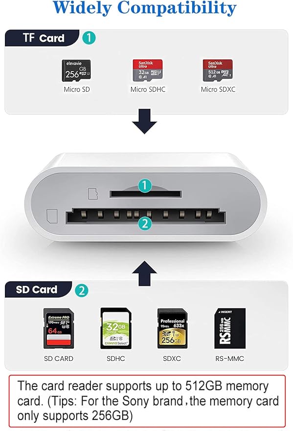Apple Lightning to SD & TF Card Dual Slot Reader - Image 3