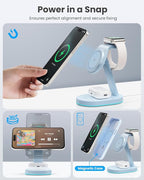 3 in 1 Wireless Charger Charging Station - Image 4