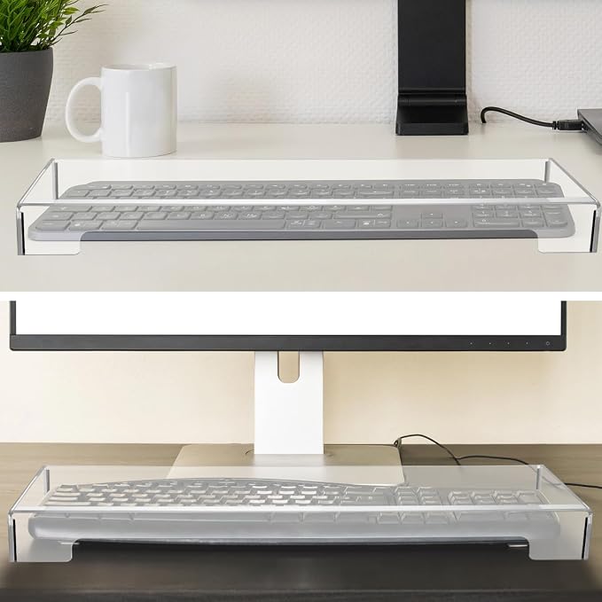 DOITOOL Acrylic Computer Keyboard Cover, Mechanical Keyboard Dust Cover - Image 7