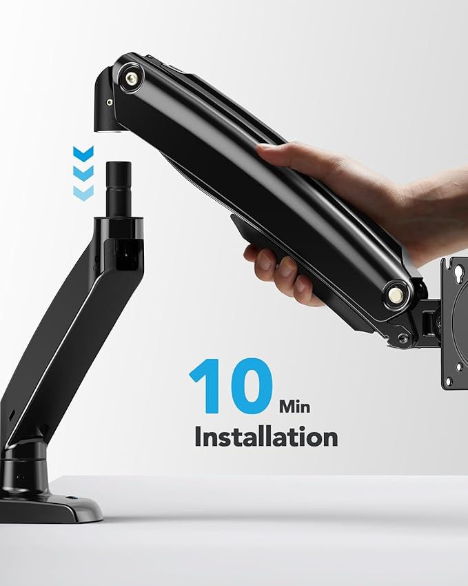 HUANUO Single Monitor Arm for 40 inch Screens, Ultrawide Computer Monitor Mount - Image 7