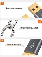 CableCreation USB A to USB C Cable 5FT, 10Gbps USB C to A USB 3.2 3.1 C Data - Image 9