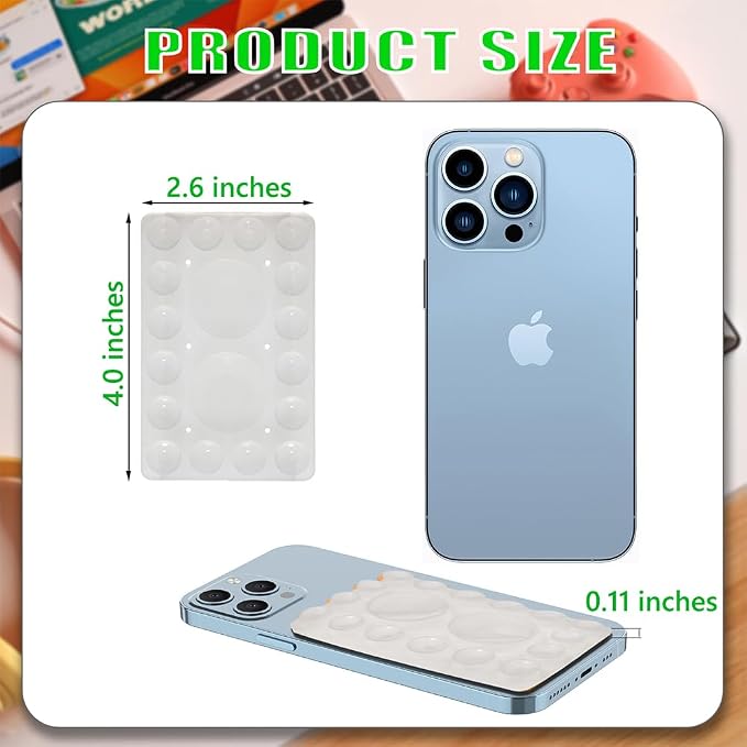 Silicone Suction Phone Holder Mount, Adhesive Accessory - Image 5