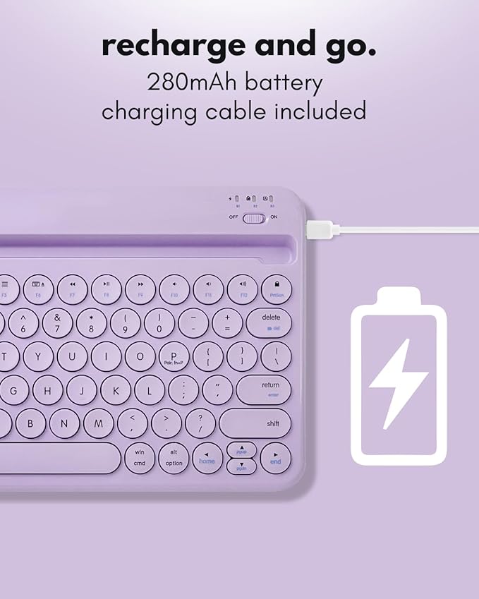 Macally Small Wireless Bluetooth Keyboard - Image 6