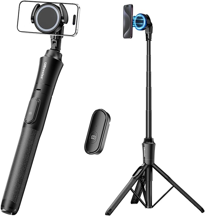 UBeesize 62'' Magnetic Selfie Stick Tripod by UBeesize